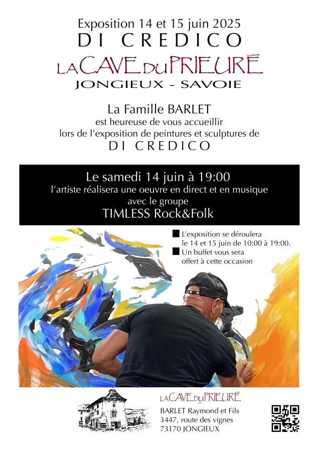 ART ET VIN - Performance et exposition de l'artiste DI CREDICO