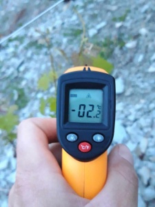 Température relevée à 7h30 le 19 avril 